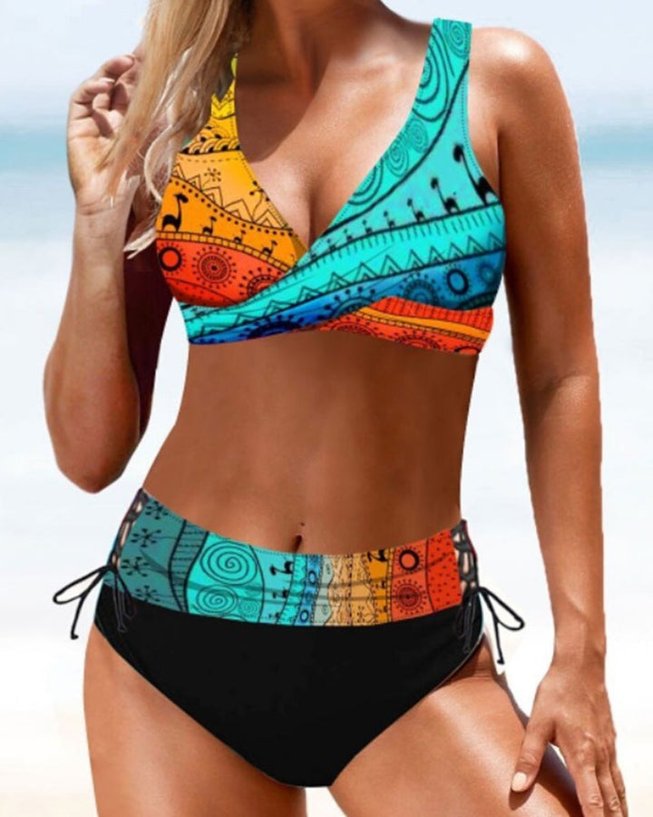 Eva - Vrolijke en Kleurrijke Bikini