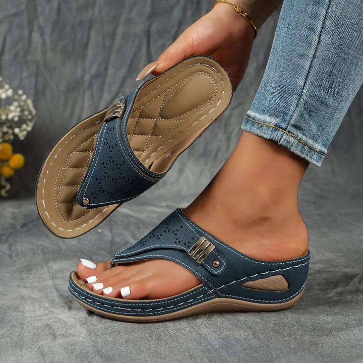 Élodie™ - Dames Sandalen Sleehak Tongs