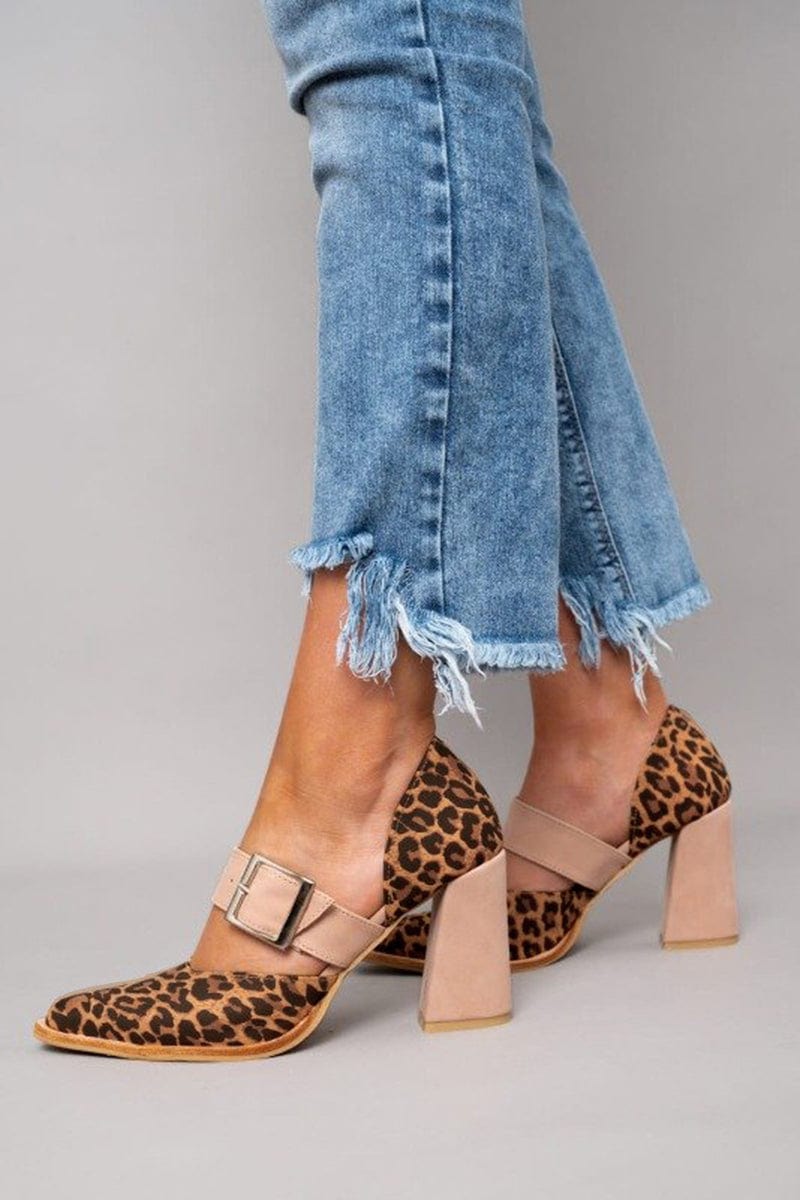 Avano - Leopard Suede Hakken
