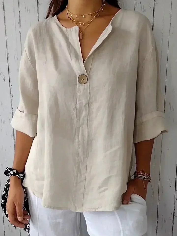 Luna™ Casual V-Hals Blouse - Casual V-Neck Top