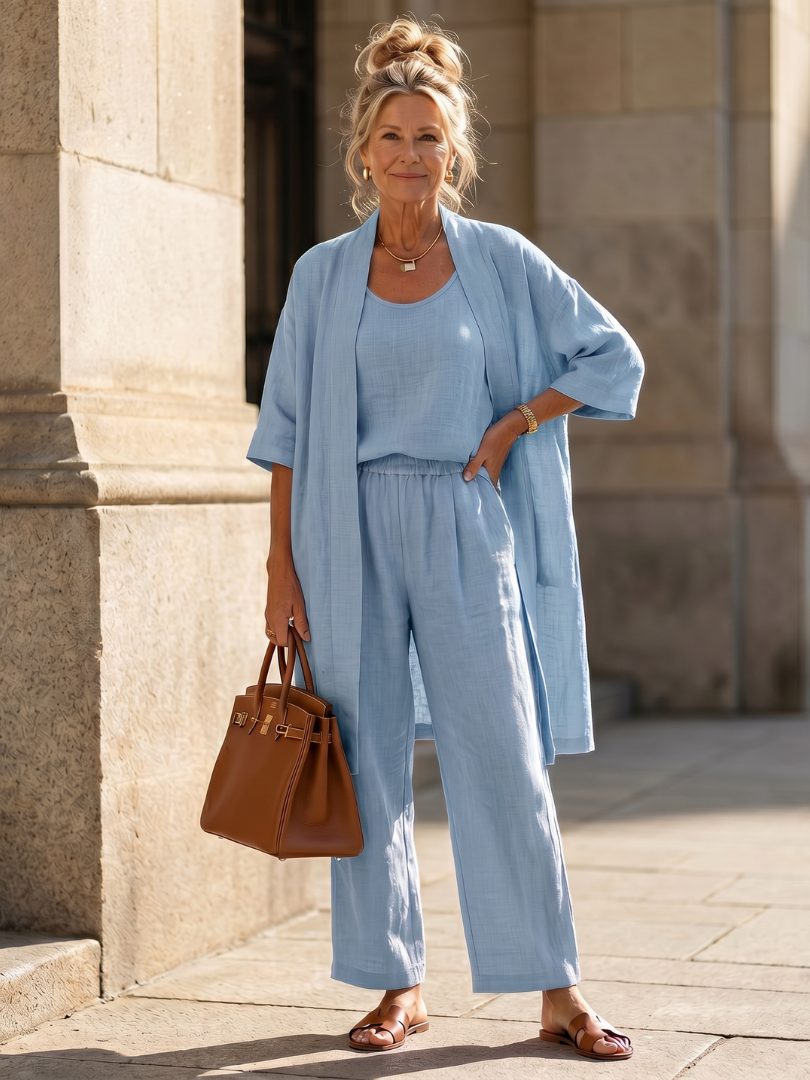 Yael - Drie-delige Relaxed Top Broek Set