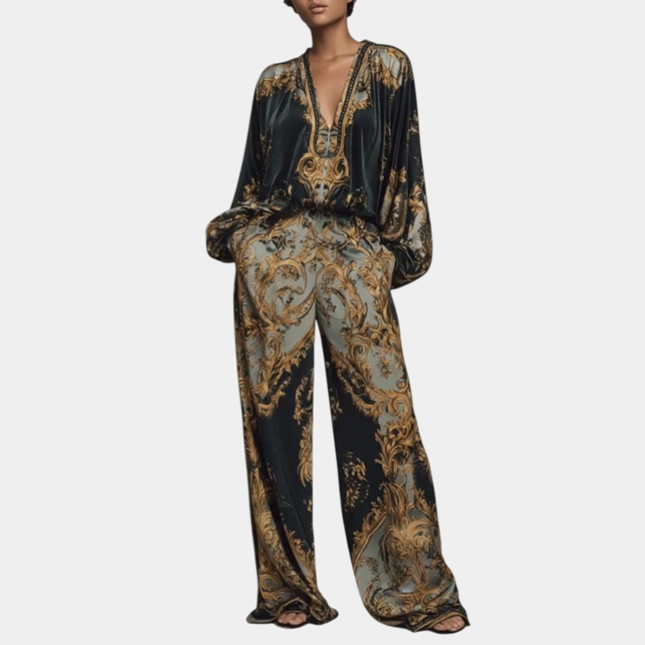 Valentina - Bloemen Barok Ensemble met Palazzo Broek