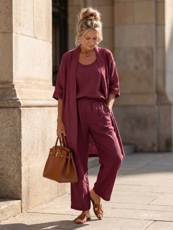 Yael - Drie-delige Relaxed Top Broek Set