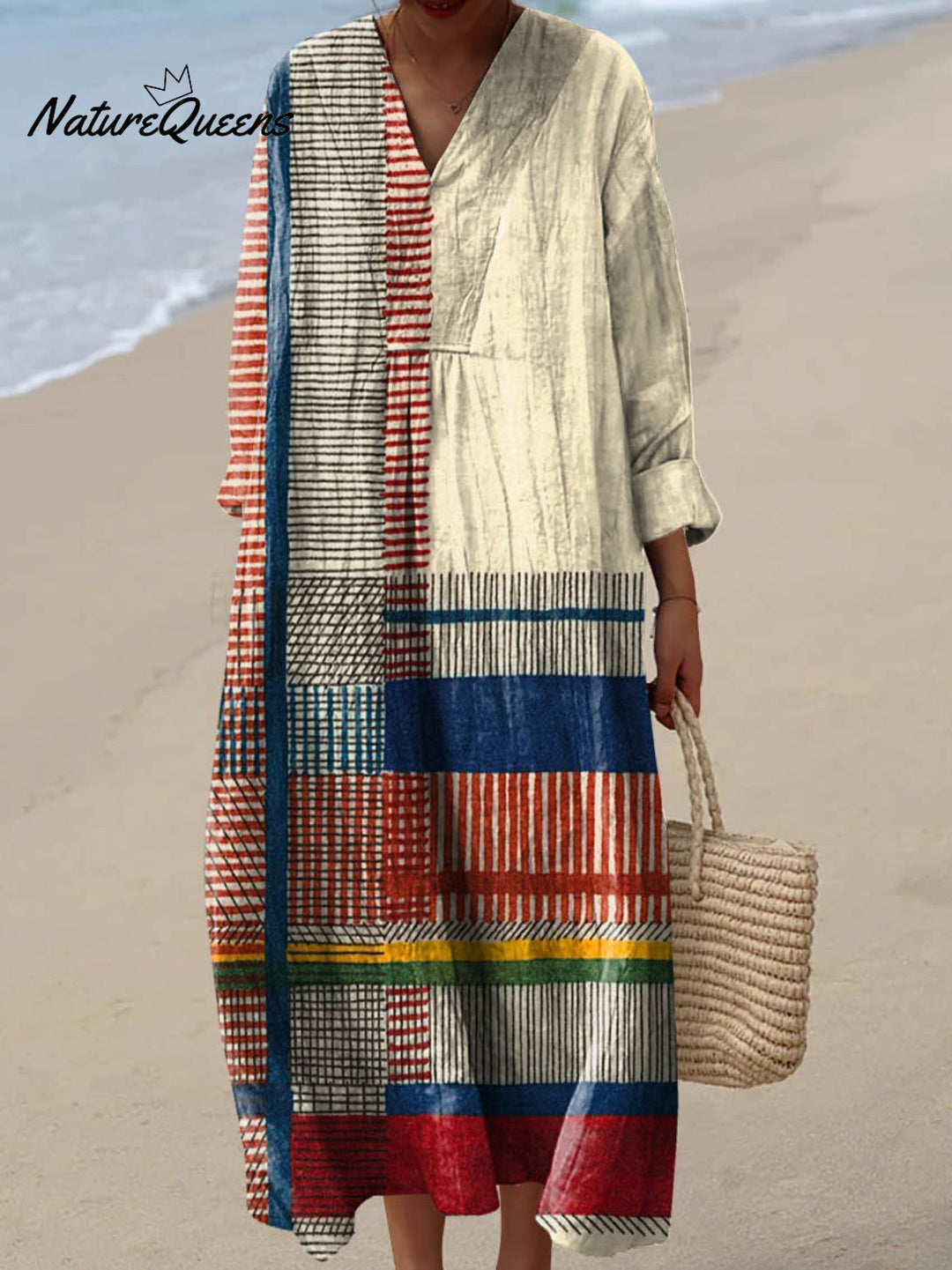 Rivka™ - Patchwork Jurk