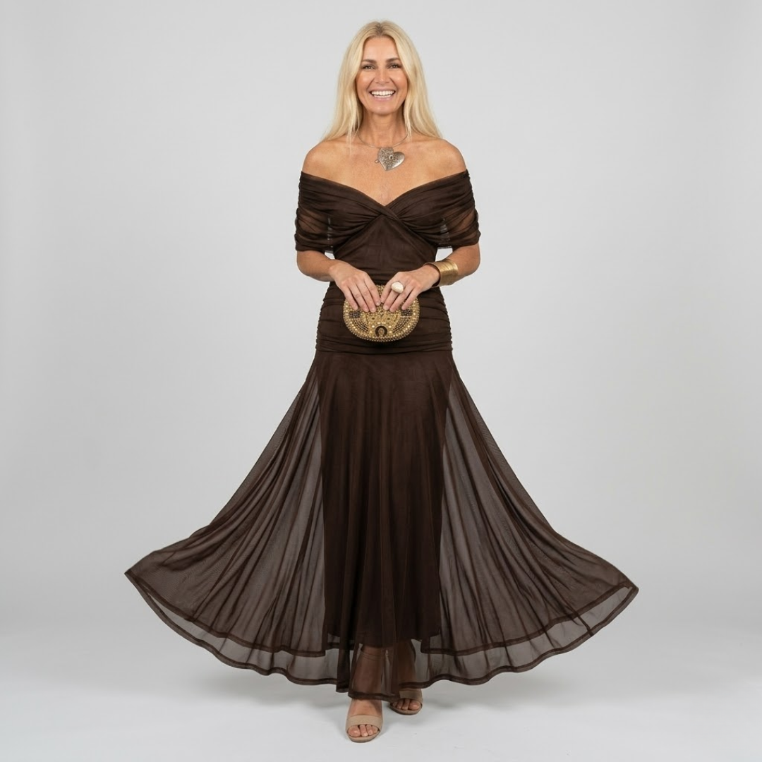 ISABELLA - Elegante Maxi Jurk met Flatterende Taille en Tijdloze Klasse
