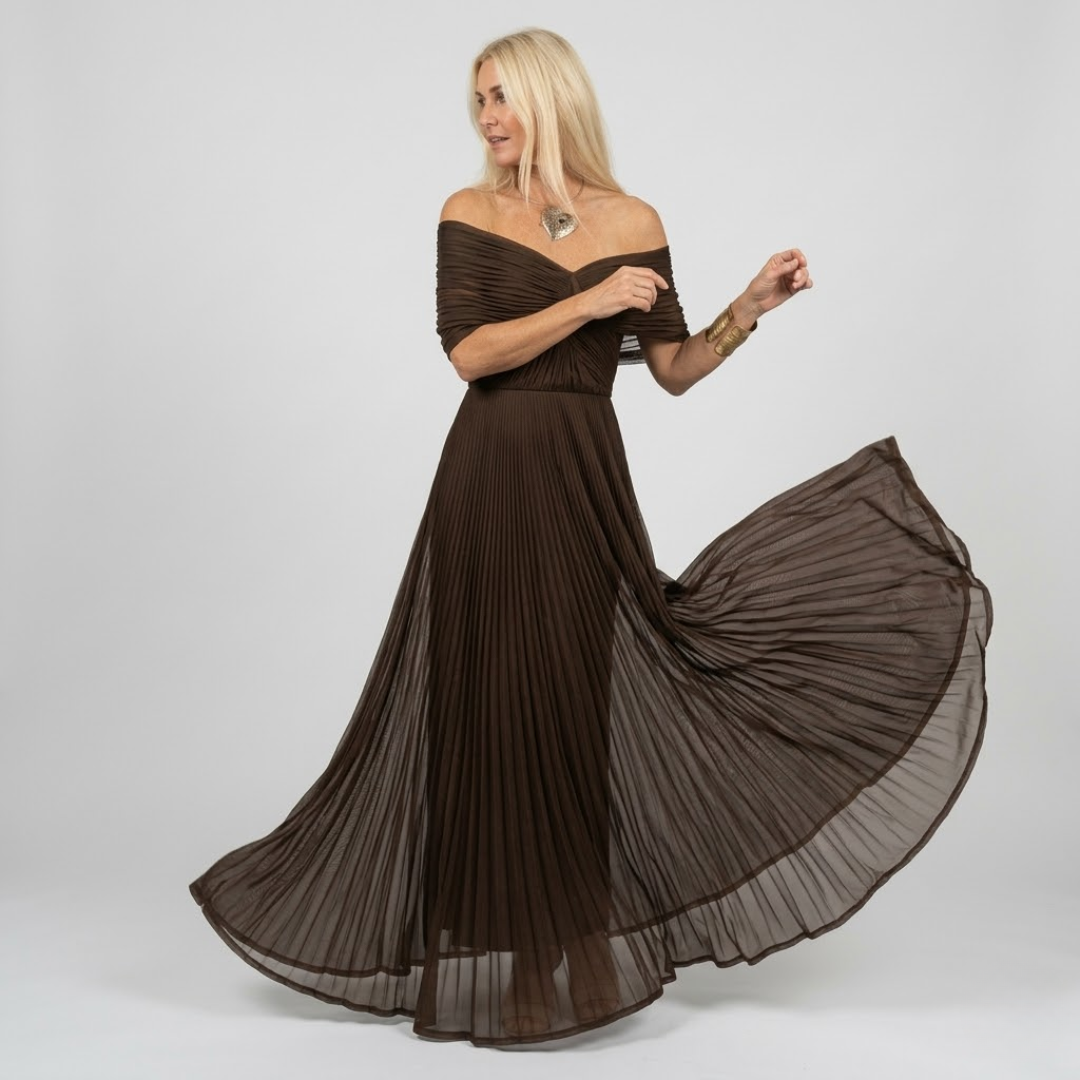 ISABELLA - Elegante Maxi Jurk met Flatterende Taille en Tijdloze Klasse