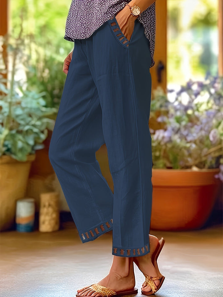 Wren™ Ontspannen Cropped Broek - Met Contrastafwerking