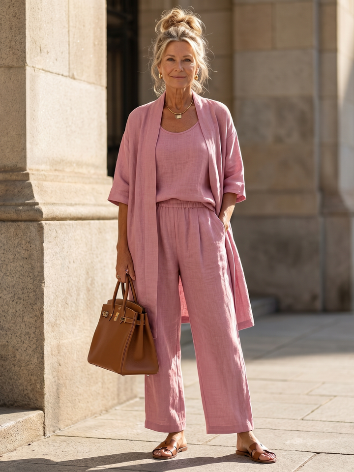 Yael - Drie-delige Relaxed Top Broek Set