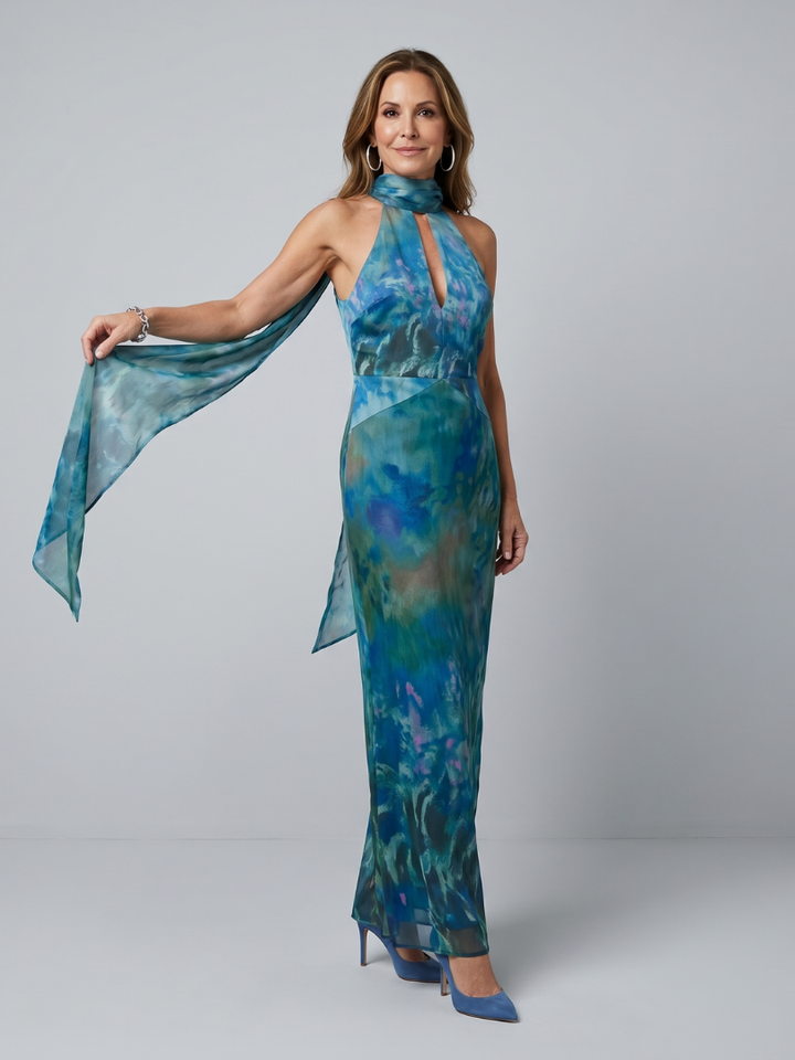 Juniper - Sleevless Maxi Jurk met Halternek