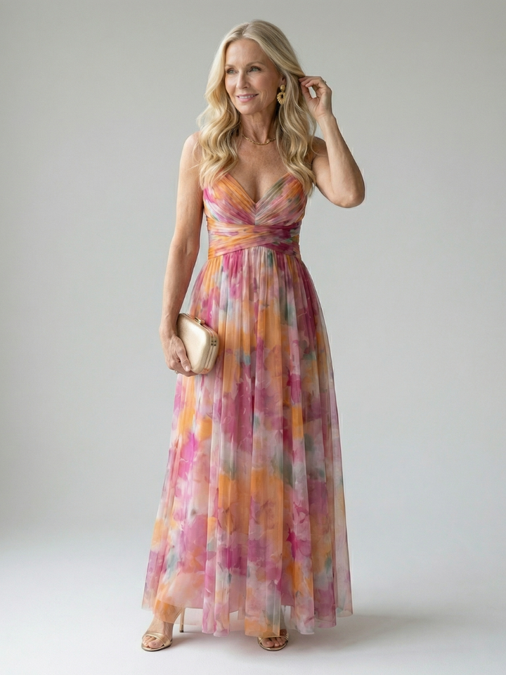 Isel - Zachte Wikkel Maxi Jurk