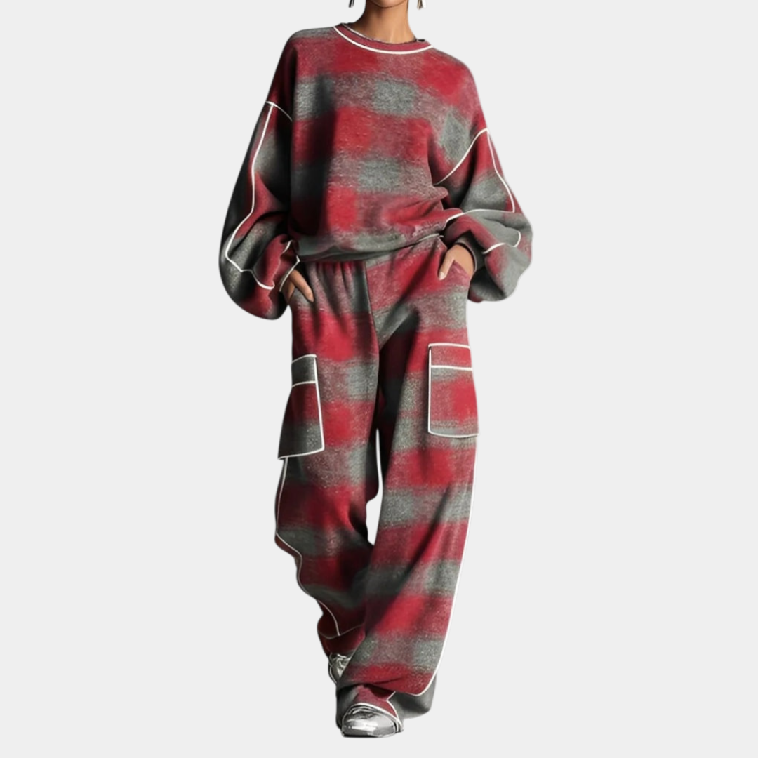 Carmen - Set Sweatshirt en Broek Color Block
