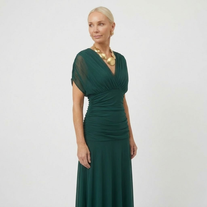 ISABELLA - Elegante Maxi Jurk met Flatterende Taille en Tijdloze Klasse