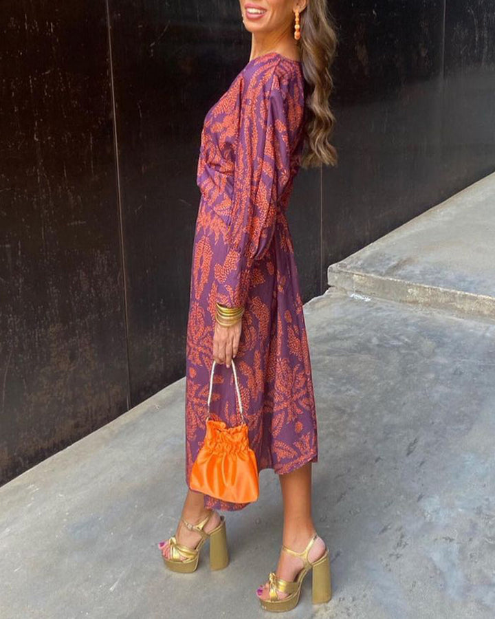 Jasmine - Midi Jurk Elegante Bloemen