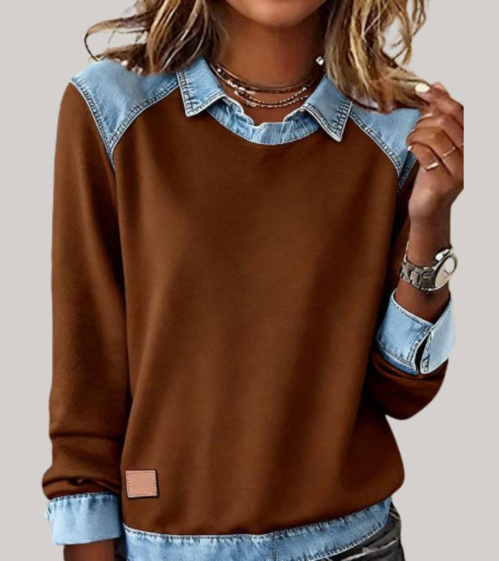 MILA - Elegante Trui met Verfijnde Details voor Dagelijkse Chic