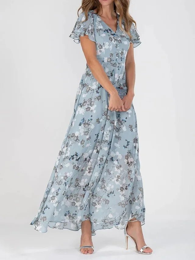 Élina - Lange Bloemenjurk