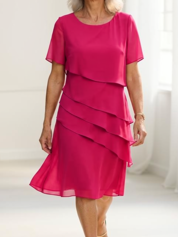 Juliette – Elegante vloeiende jurk met ruffles