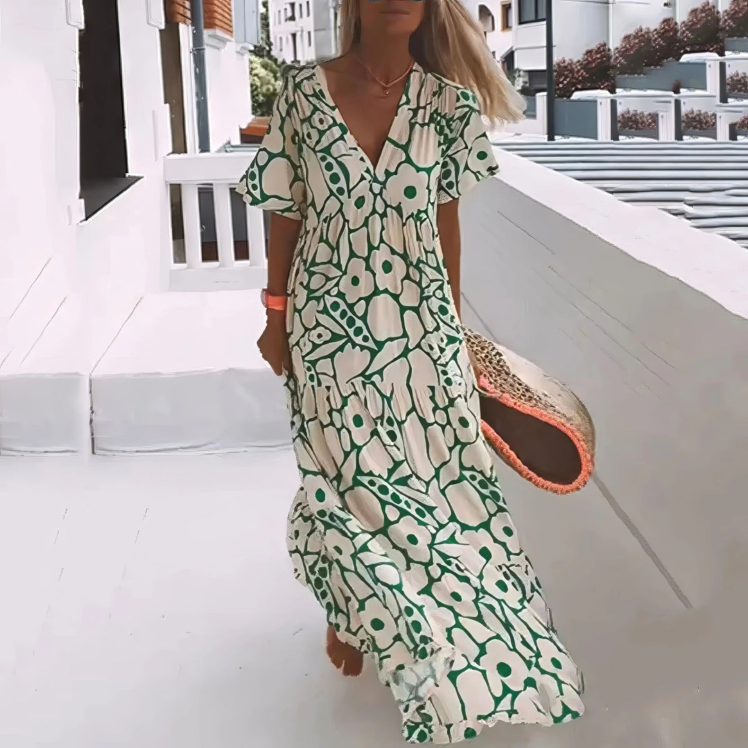 Bianca - Maxi Jurk Natuurlijke Elegantie
