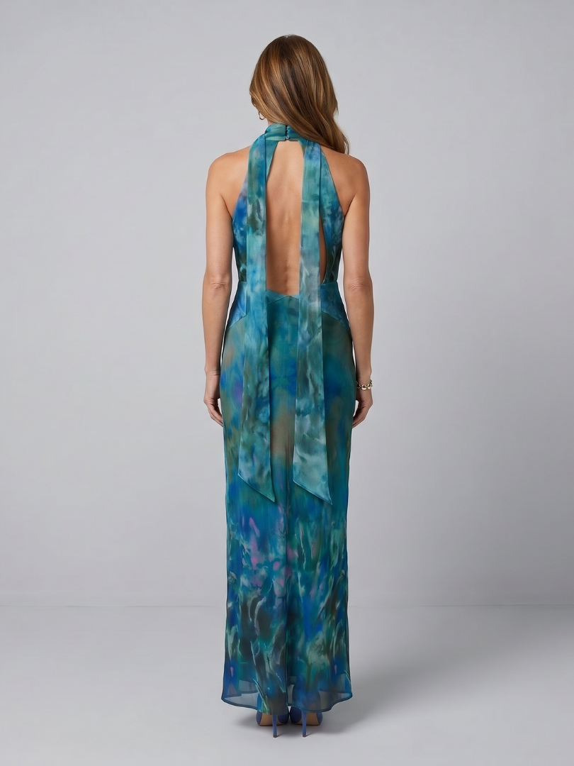 Juniper - Sleevless Maxi Jurk met Halternek