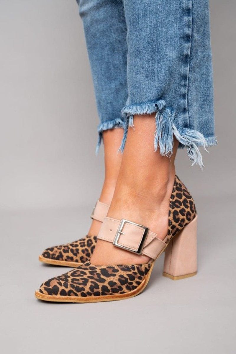 Avano - Leopard Suede Hakken