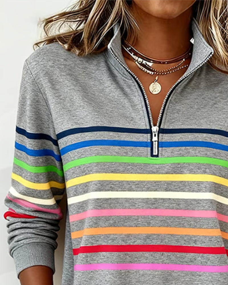 SANNE - Casual Sweater met Comfort en Kleurrijke Stijl voor Elke Dag