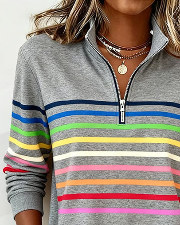 SANNE - Casual Sweater met Comfort en Kleurrijke Stijl voor Elke Dag