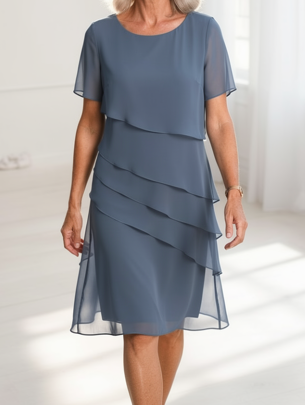 Juliette – Elegante vloeiende jurk met ruffles