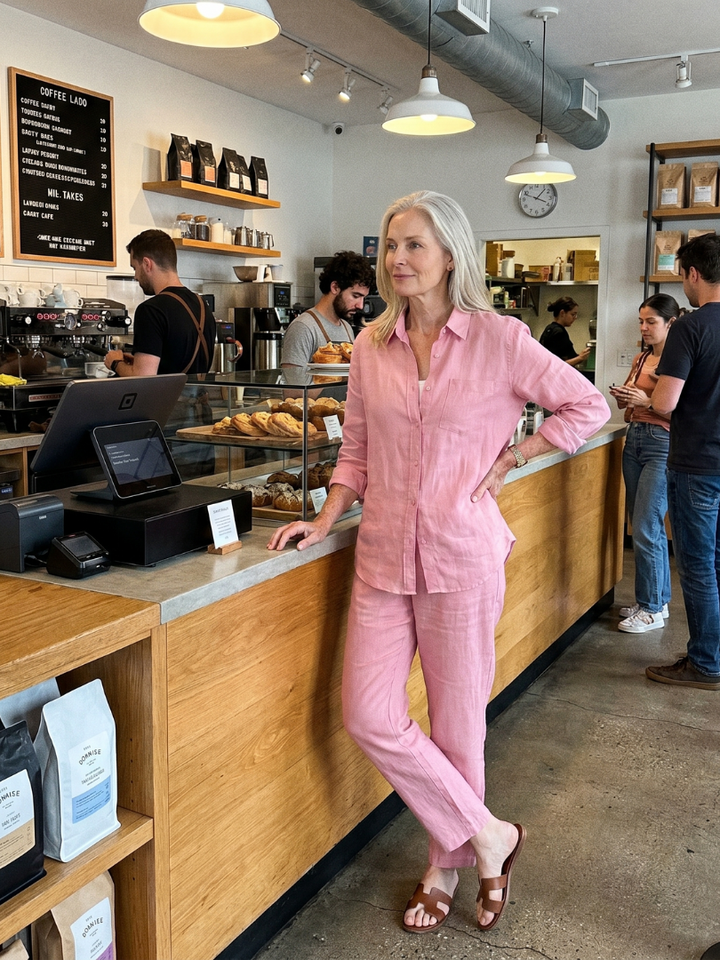 Noor - Lange Mouwen Shirt Tapered Broek Set