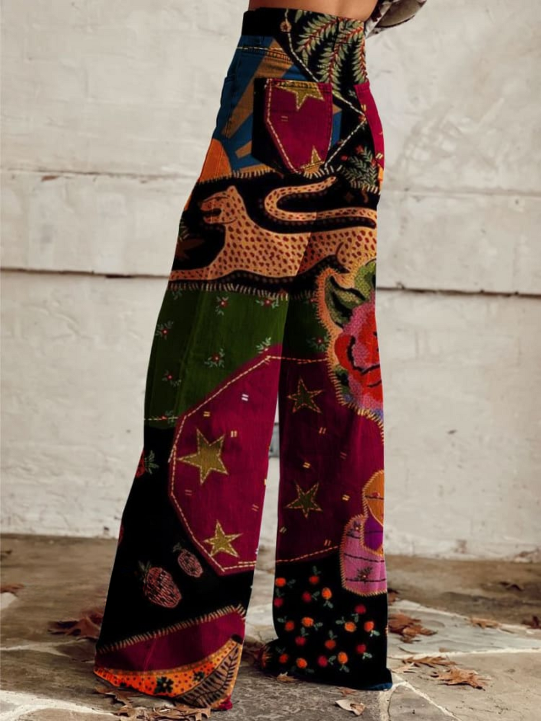 LÉNA - Boho Vintage Elegante Comfortabele Broek