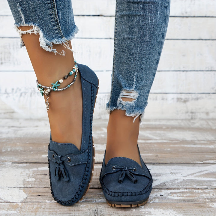 Nadine - Klassieke Mocassins met Kwastje