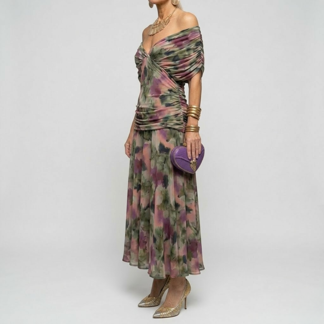 ISABELLA - Elegante Maxi Jurk met Flatterende Taille en Tijdloze Klasse