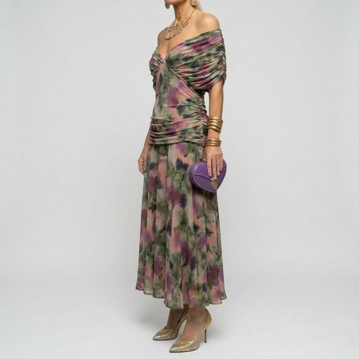 ISABELLA - Elegante Maxi Jurk met Flatterende Taille en Tijdloze Klasse