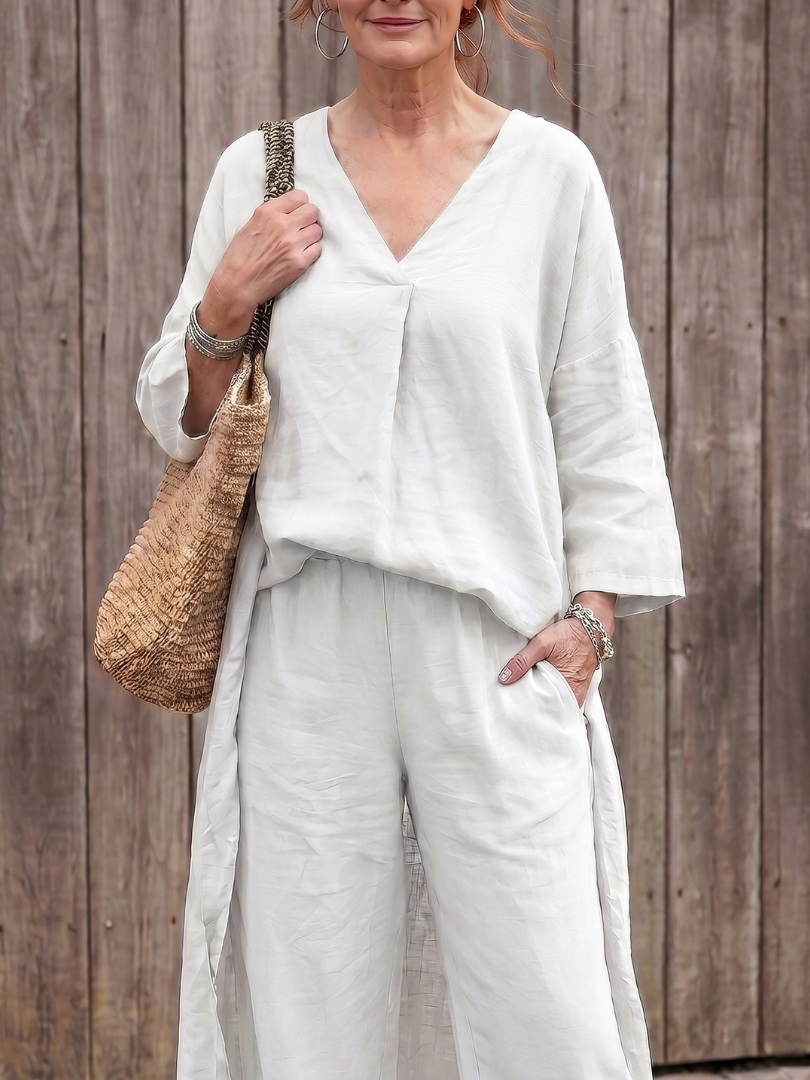 Onyx - Losse Tuniek Top en Wijde Broek Set