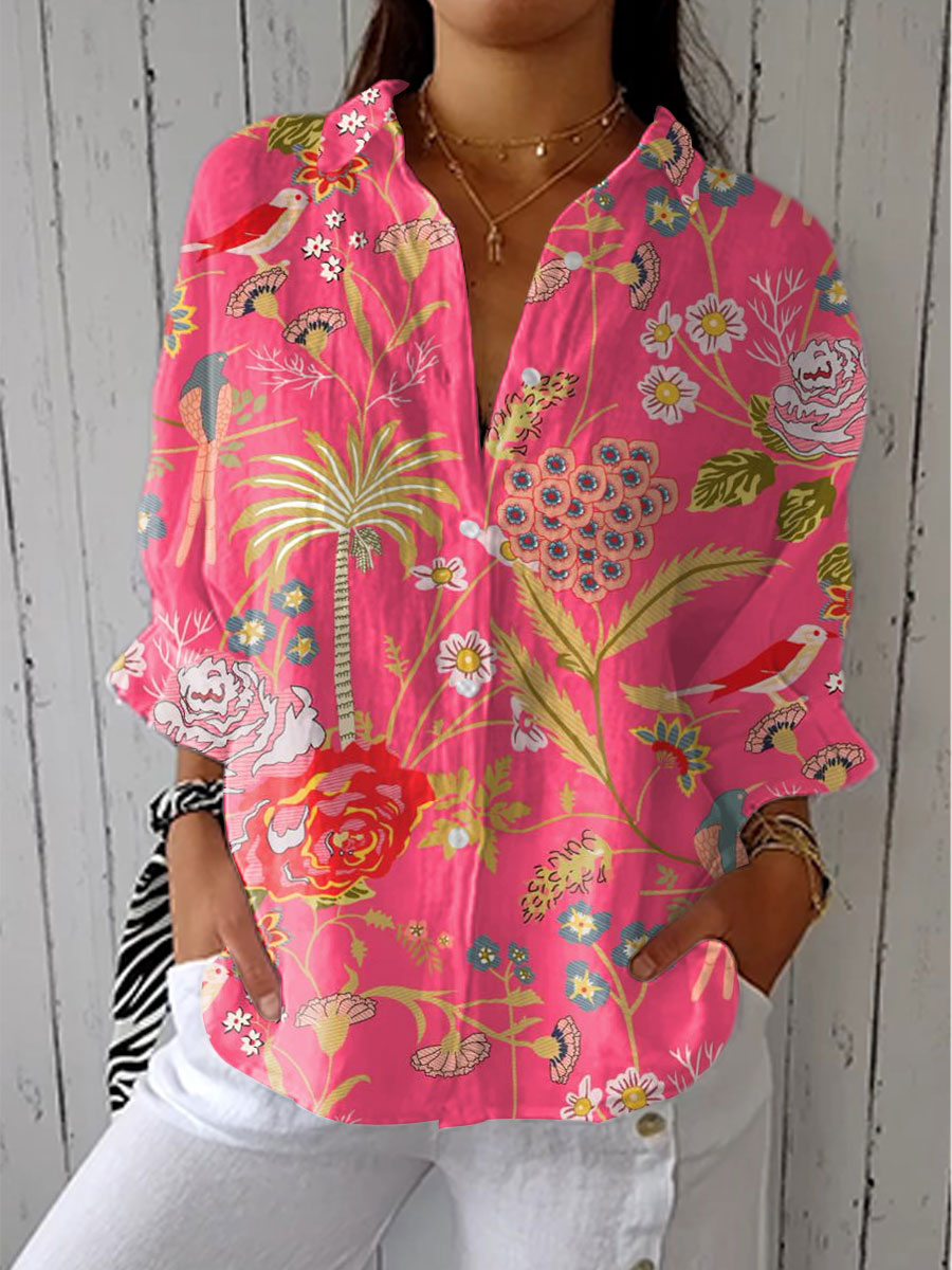 Floriana - Tropische Bloesem Blouse