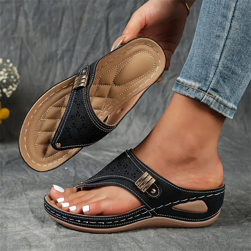 Élodie™ - Dames Sandalen Sleehak Tongs