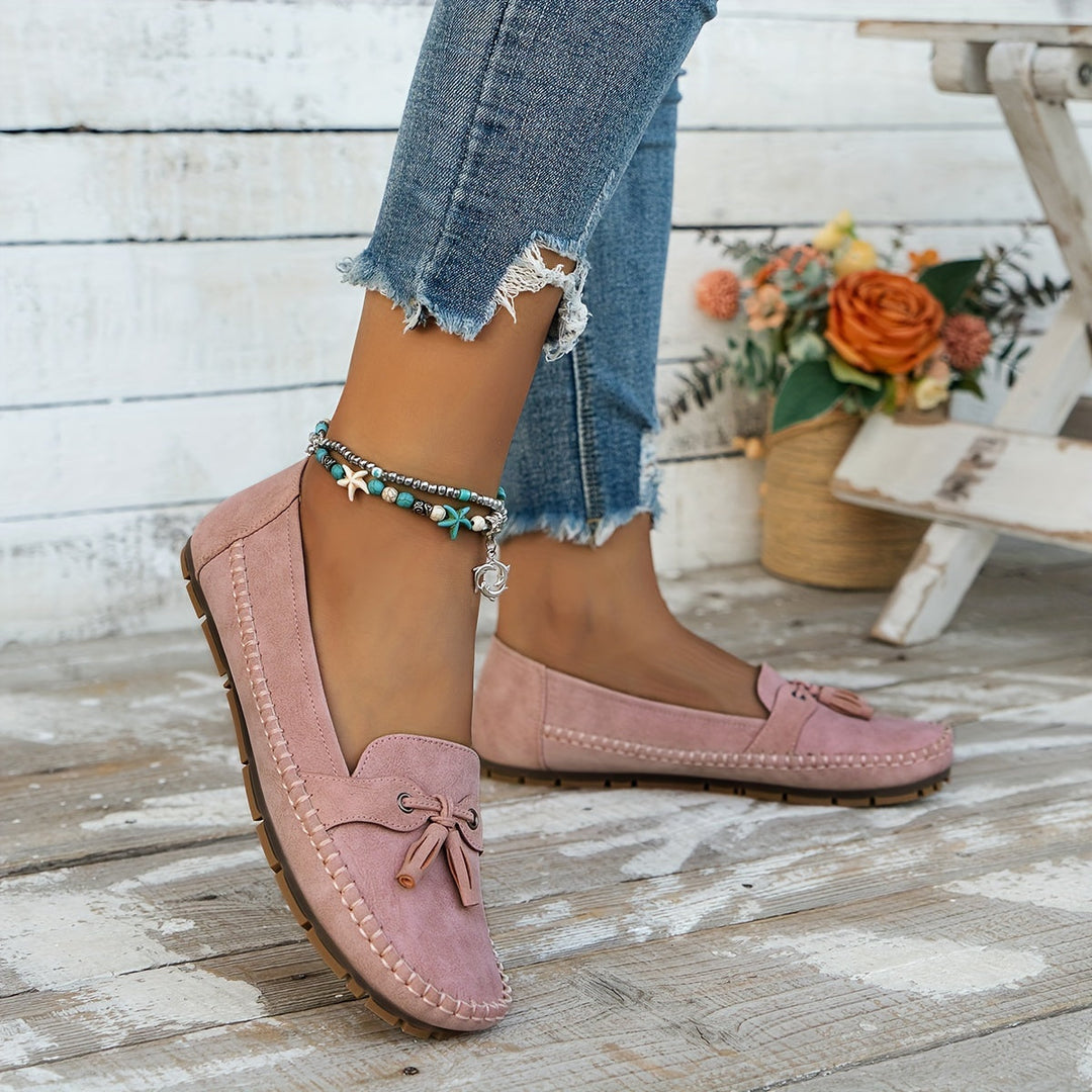 Nadine - Klassieke Mocassins met Kwastje
