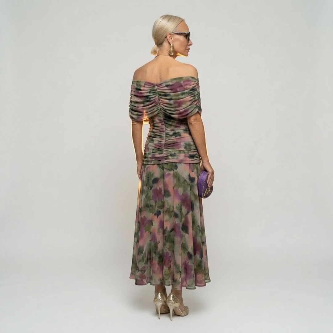 ISABELLA - Elegante Maxi Jurk met Flatterende Taille en Tijdloze Klasse