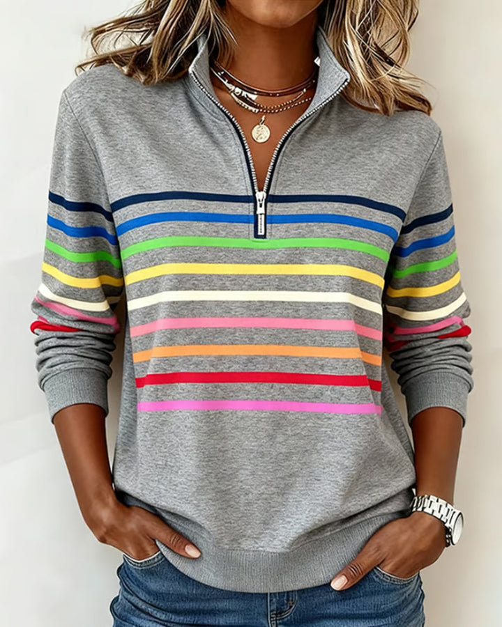 SANNE - Casual Sweater met Comfort en Kleurrijke Stijl voor Elke Dag