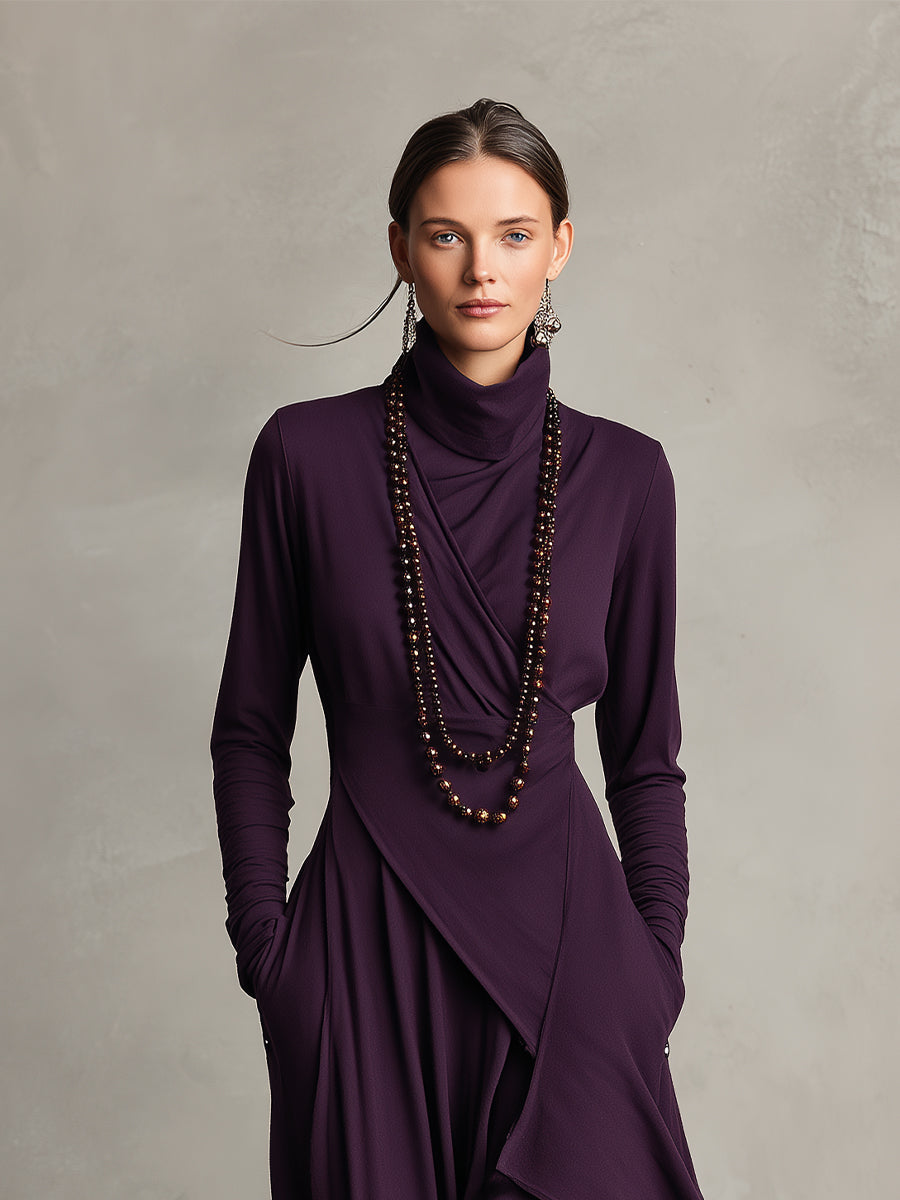 Natalie - Elegante Draped Jurk