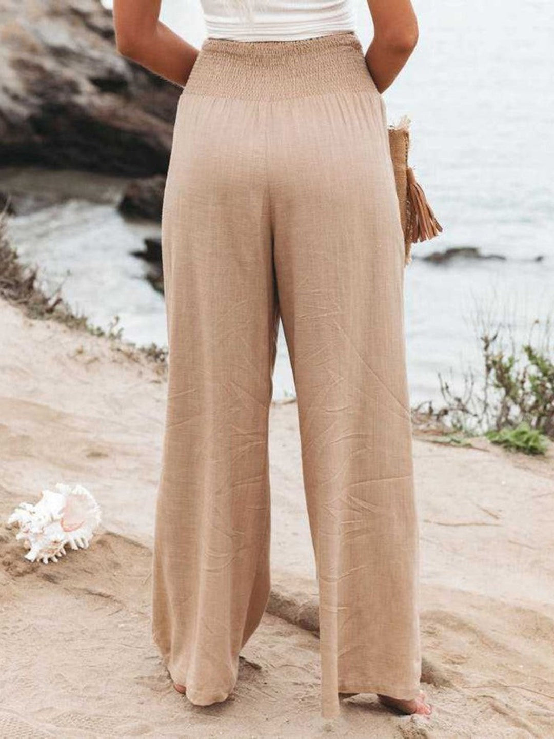 Thaliora™ Remi Wide Leg Linen Trousers