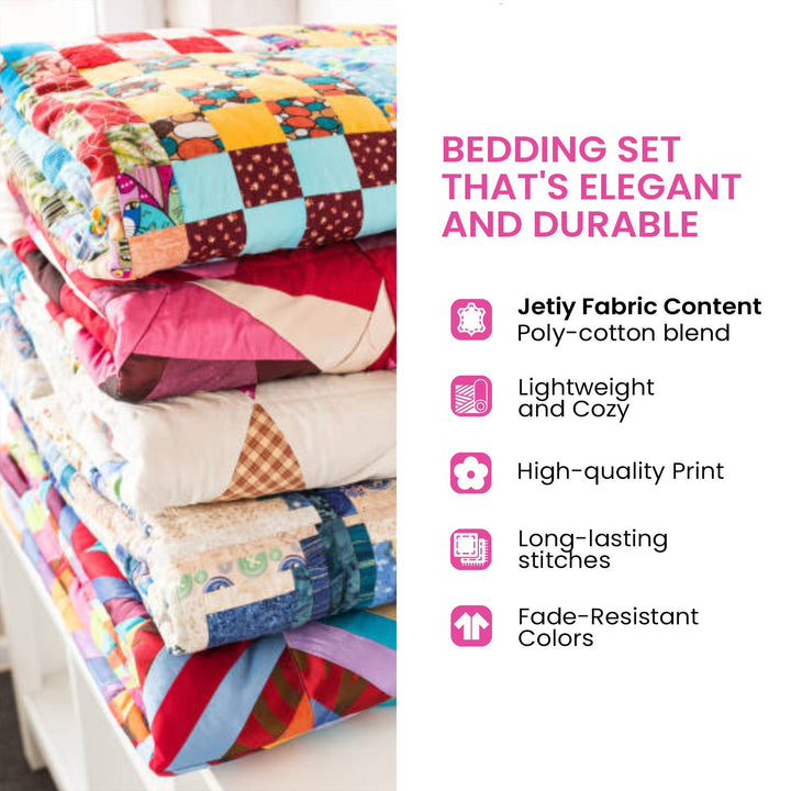Vibrant View - 3-delige Handgemaakte Beddenset