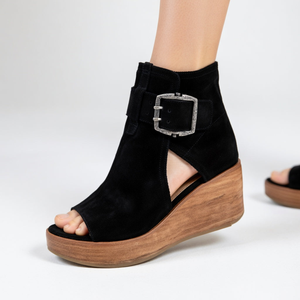 Orélisse - Geopende sleehak boots in moderne stijl