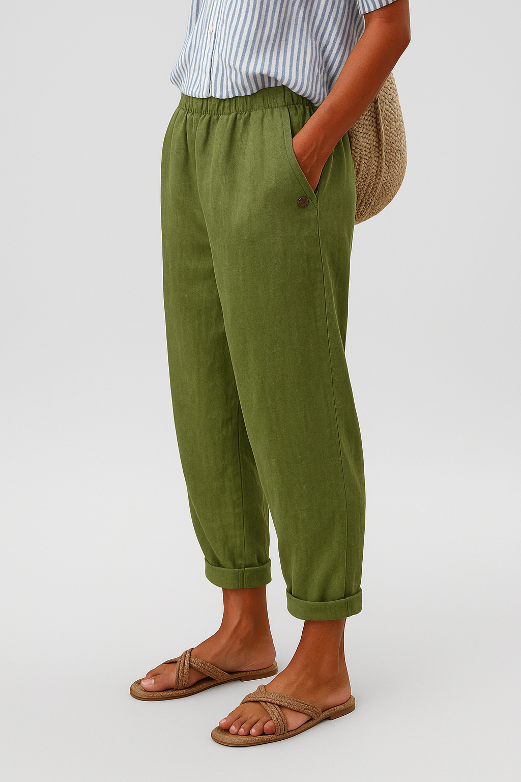 Noraya - Stijlvolle Broek met Zijzakken