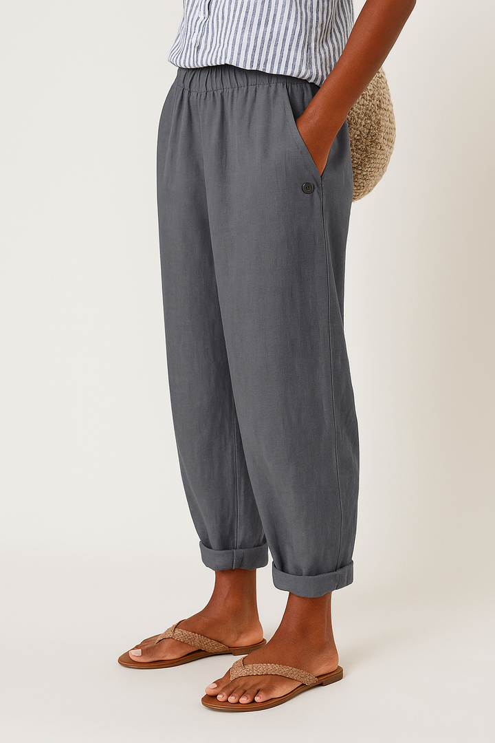 Noraya - Stijlvolle Broek met Zijzakken