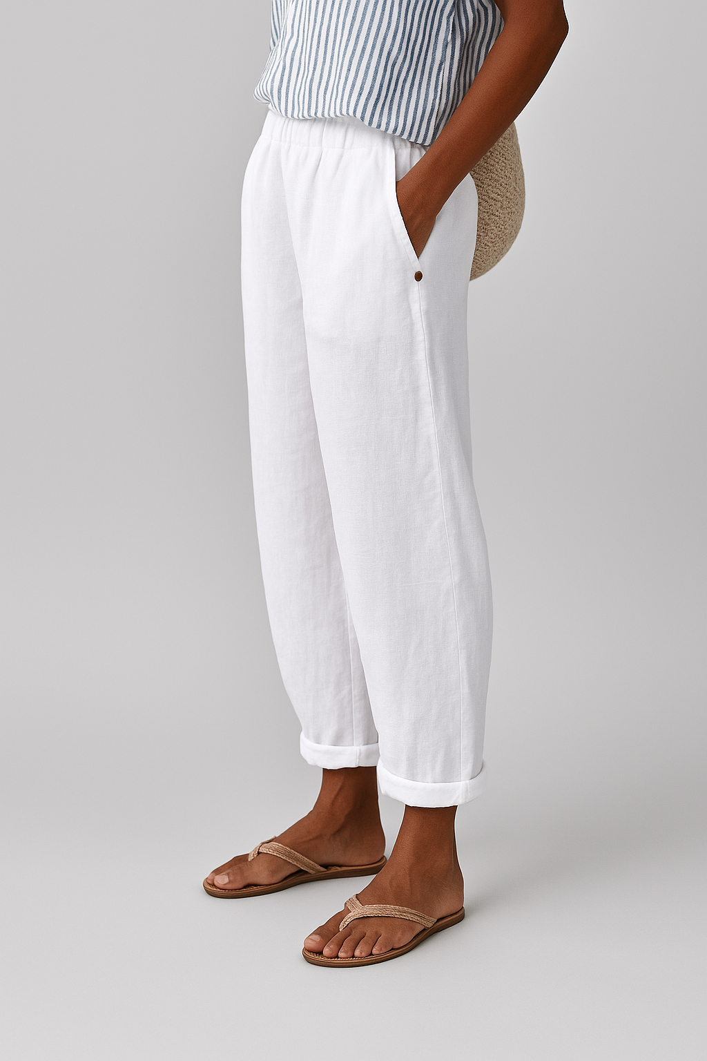 Noraya - Stijlvolle Broek met Zijzakken