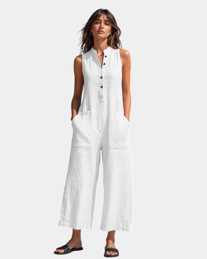 Nine  - Elegante mouwloze jumpsuit