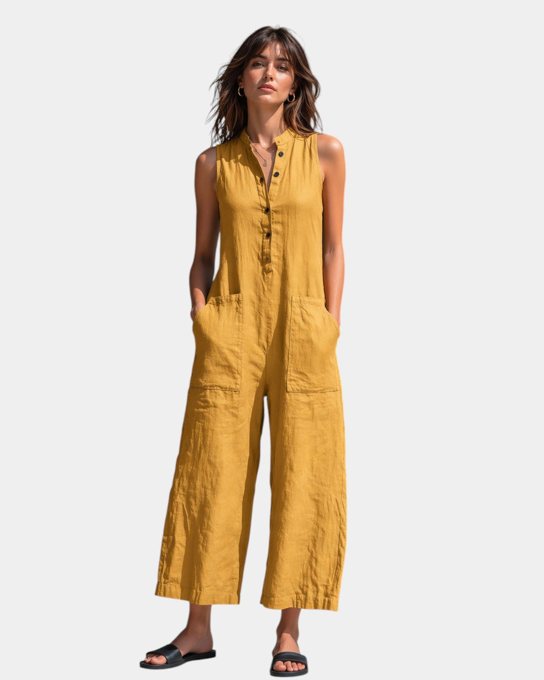 Nine  - Elegante mouwloze jumpsuit
