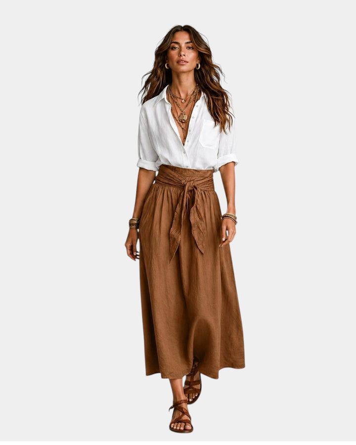 Danika - Midi rok en gratis blouse