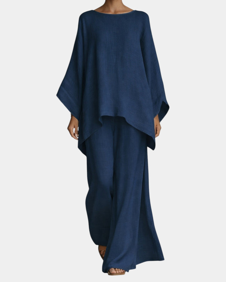 Mavie - Vloeiende set met broek en blouse