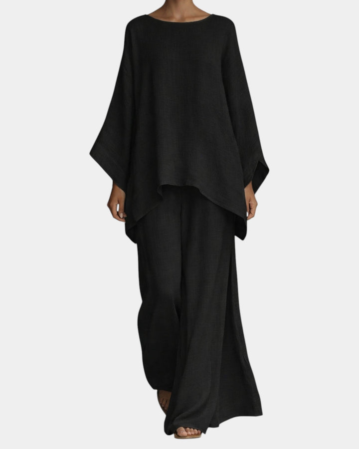 Mavie - Vloeiende set met broek en blouse