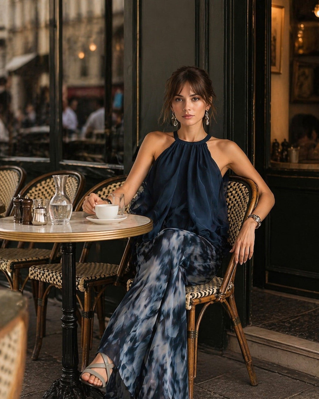 Magali - Elegante set met broek en blouse